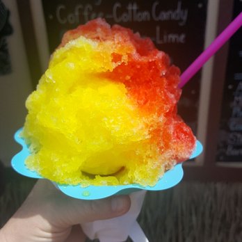 Riptides Shave Ice & Snacks - Pineapple and cherry - Shaved Ice Near Me - Koloa, Hawaii