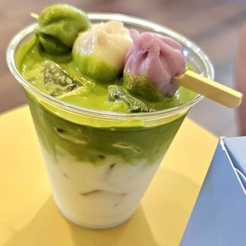 Joy Cakes Co - The matcha was delicious and was topped with some mochi treats! - Patisserie/Cake Shop Near Me - Artesia, California Joy Cakes Co - The matcha was delicious and was topped with some mochi treats! - Patisserie/Cake Shop Near Me - Artesia, California