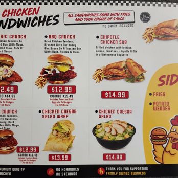 Crunch Bird Chicken and Grill - Menu - Chicken Shop Near Me - Sacramento, California Crunch Bird Chicken and Grill - Menu - Chicken Shop Near Me - Sacramento, California