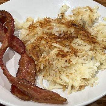 Goodness Gracious Restaurant & Catering - Side of bacon & side of crispy hash browns. - Breakfast & Brunch Near Me - Murfreesboro, Tennessee Goodness Gracious Restaurant & Catering - Side of bacon & side of crispy hash browns. - Breakfast & Brunch Near Me - Murfreesboro, Tennessee