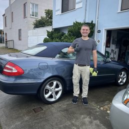 Dimitri and my Merc.