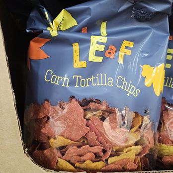 Trader Joe's - Close-up of the Leaf shaped Tortilla Chips - Grocery Near Me - San Ramon, California Trader Joe's - Close-up of the Leaf shaped Tortilla Chips - Grocery Near Me - San Ramon, California