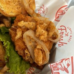 Slim Chickens - Cayenne Ranch Chicken Sandwich Meal.