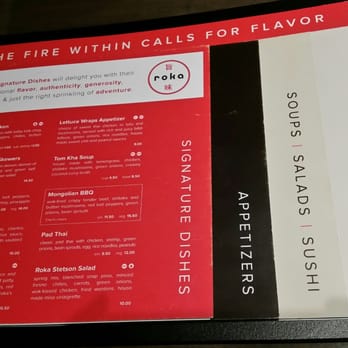 Roka - Great look on the new menu-easy to navigate - Asian Fusion Near Me - Tulsa, Oklahoma Roka - Great look on the new menu-easy to navigate - Asian Fusion Near Me - Tulsa, Oklahoma