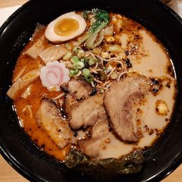 Black garlic is either a clever marketing trick or hidden within that milky cold broth