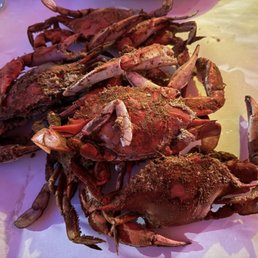 Half dozen Maryland blue crab when served Half dozen Maryland blue crab when served
