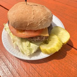 Stewart's Root Beer Drive-In - The pickles had holes in the middle and were vacant of dill nor pickle flavor. That bun was stale.