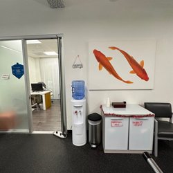 Rehab Specialists - Water station. We also offer coffee and tea.