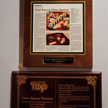 Matsu Japanese Restaurant - Award - Japanese Near Me - Linthicum, Maryland