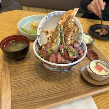 Tendon Kohaku - Beef aimori tendon set - Japanese Near Me - Bellevue, Washington Tendon Kohaku - Beef aimori tendon set - Japanese Near Me - Bellevue, Washington