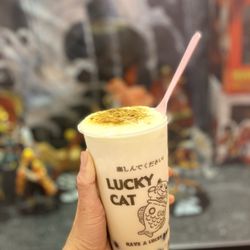 Lucky Cat Boba Tea & Tayaki - Toasted Brulee Milk Tea