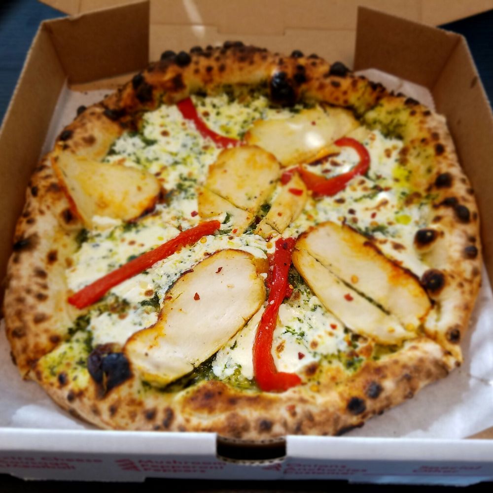KT Pizza - Chicken Pesto Pizza - Food Trucks Near Me KT Pizza - Chicken Pesto Pizza - Food Trucks Near Me