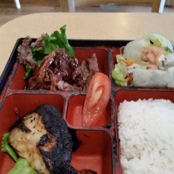 Kenko Ya - Combo: butterfish and beef teriyaki. - Japanese Near Me - Kaneohe, Hawaii