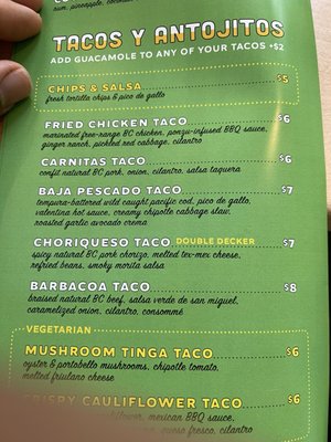 Menu photo 2 Lucky Taco Vancouver, BC Menu photo 2 Lucky Taco Vancouver, BC