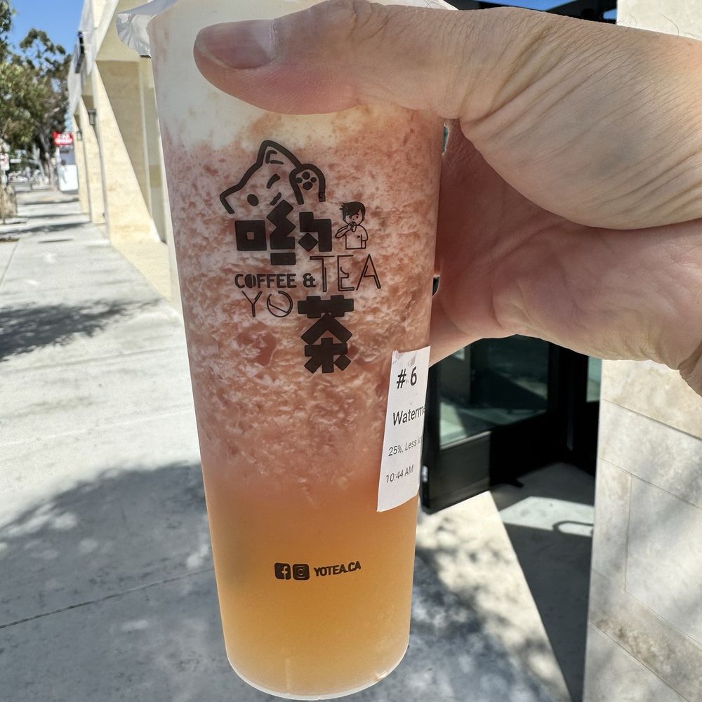 YOTEA - Watermelon Green Tea (it has Cheese foam, which I didn't know that it comes with Cheese foam.) - Bubble Tea Near Me - Rosemead, California YOTEA - Watermelon Green Tea (it has Cheese foam, which I didn't know that it comes with Cheese foam.) - Bubble Tea Near Me - Rosemead, California