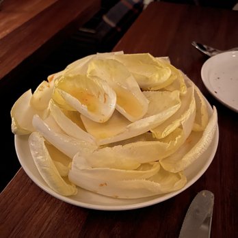 Estela - Endive, walnuts, anchovy and ubrisco rosso - New American Near Me - New York, New York Estela - Endive, walnuts, anchovy and ubrisco rosso - New American Near Me - New York, New York
