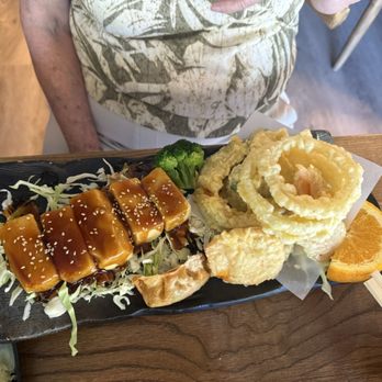 Sumo Japanese Restaurant - 2 item combo Tempura and tofu teriyaki - Japanese Near Me - Los Altos, California