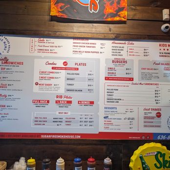 Sugarfire Smokehouse - Menu at Sugarfire Smokehouse, Valley Park - Barbeque Near Me - Valley Park, Missouri Sugarfire Smokehouse - Menu at Sugarfire Smokehouse, Valley Park - Barbeque Near Me - Valley Park, Missouri