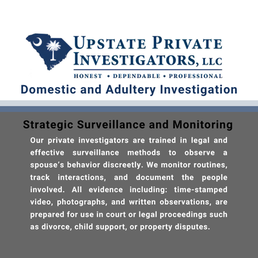 Exterior photo of Upstate Private Investigators - Greenville, South Carolina Exterior photo of Upstate Private Investigators - Greenville, South Carolina