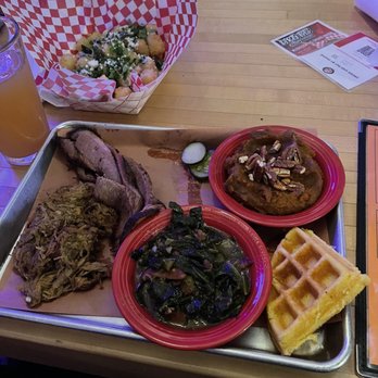 Grand Armory Brewing - Brisket, pork, greens, sweet potato mash - Breweries Near Me - Grand Haven, Michigan
