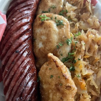The Rogi Shoppe - Kielbasa, potato Traditional Pototo and Cheese Pierogi and sauerkraut - Polish Near Me - Shelton, Connecticut The Rogi Shoppe - Kielbasa, potato Traditional Pototo and Cheese Pierogi and sauerkraut - Polish Near Me - Shelton, Connecticut