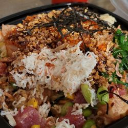 Poke To Mars - It's more like a poke tray! So many toppings and serving sizes were so generous. Thank you for being in North County!