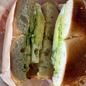 Rubinstein Bagels Capitol Hill - Egg & Avocado on jalapeño cheese bagel - Bagels Near Me - Seattle, Washington Rubinstein Bagels Capitol Hill - Egg & Avocado on jalapeño cheese bagel - Bagels Near Me - Seattle, Washington