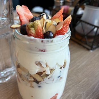 Broken Yolk Cafe - Berry Berry Yogurt Parfait sub almonds for granola - American Near Me - Las Vegas, Nevada