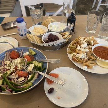 YiaYia’s Greek Kitchen - Salad, Calimari and multiple dips - Greek Near Me - Torrington, Connecticut YiaYia’s Greek Kitchen - Salad, Calimari and multiple dips - Greek Near Me - Torrington, Connecticut