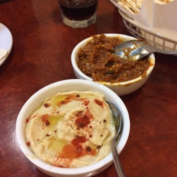 Moon Mart Kabab - Hummus and a delicious eggplant dish! - Middle Eastern Near Me - Glendale, California