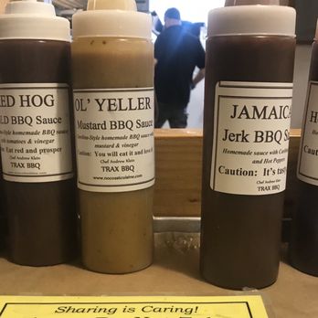 Trax BBQ - Variety of bbq sauces - Barbeque Near Me - McCordsville, Indiana Trax BBQ - Variety of bbq sauces - Barbeque Near Me - McCordsville, Indiana