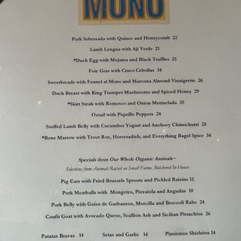 Casa Mono - Menu (Mar 2023) - Spanish Near Me - New York, New York Casa Mono - Menu (Mar 2023) - Spanish Near Me - New York, New York