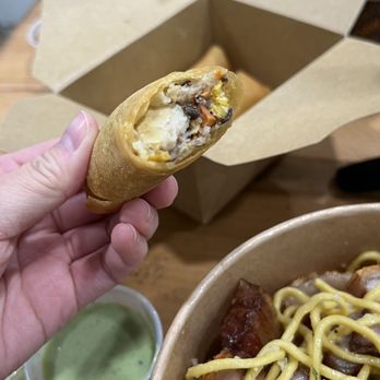 Saiga Vietnamese Eatery - Chicken Vermicelli with Egg Roll - Vietnamese Near Me - Irvine, California