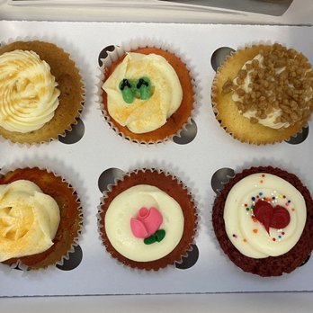 Hokulani Bake Shop - Salted Caramel Cupcake, Filled Red Velvet Cupcake, Guava Cupcake, Lilikoi Cupcake, Lemon Toffee, POG Cupcake - Bakeries Near Me - Honolulu, Hawaii