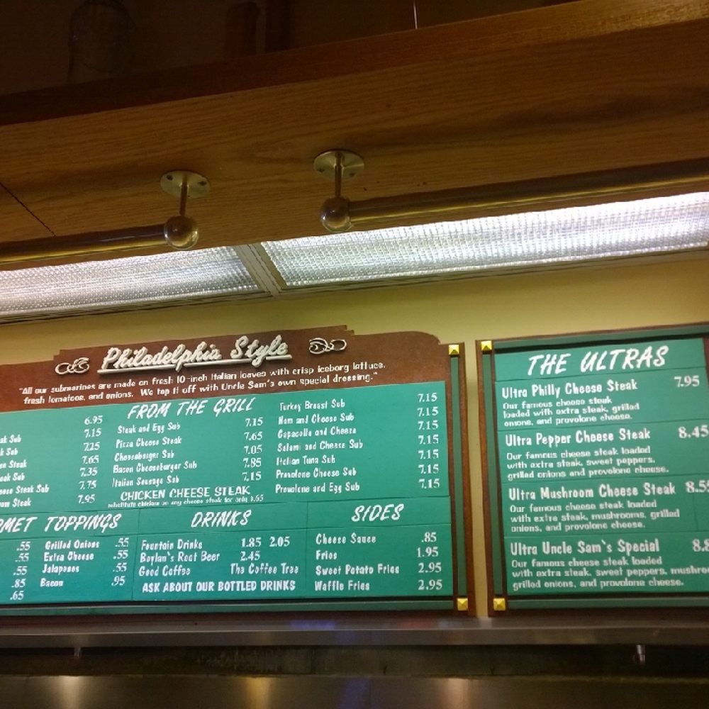 Uncle Sam's Submarines - Classic menu but covers all the basics - Sandwiches Near Me - Pittsburgh, Pennsylvania Uncle Sam's Submarines - Classic menu but covers all the basics - Sandwiches Near Me - Pittsburgh, Pennsylvania