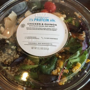 Starbucks - Chicken and Quinoa with Zesty Chicken & Black Bean Salad Bowl - Coffee & Tea Near Me - Hollywood, Florida