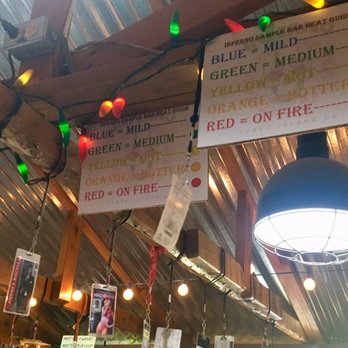 Inferno - Love the color coded menu so you know what you are getting yourself into - Specialty Food Near Me - Tybee Island, Georgia Inferno - Love the color coded menu so you know what you are getting yourself into - Specialty Food Near Me - Tybee Island, Georgia