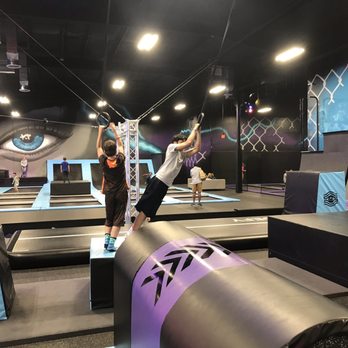 Sky Zone Trampoline Park - Rings and zip line - Trampoline Parks Near Me - Tacoma, Washington