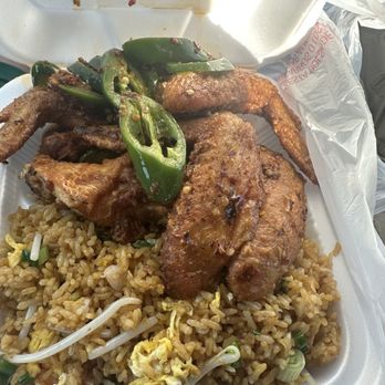 Liyuen - Yeaaaa the TikTok ppl ain't lied! It's a little sketchy outside but the food is A!   Shrimp fried rice and jalapeno wings was the way to go! - Chinese Near Me - Phoenix, Arizona
