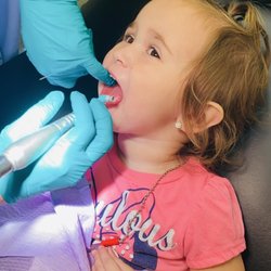 Great Expressions Dental Centers Twincourt Trail - My daughter getting her teeth cleaned a little over a year ago!