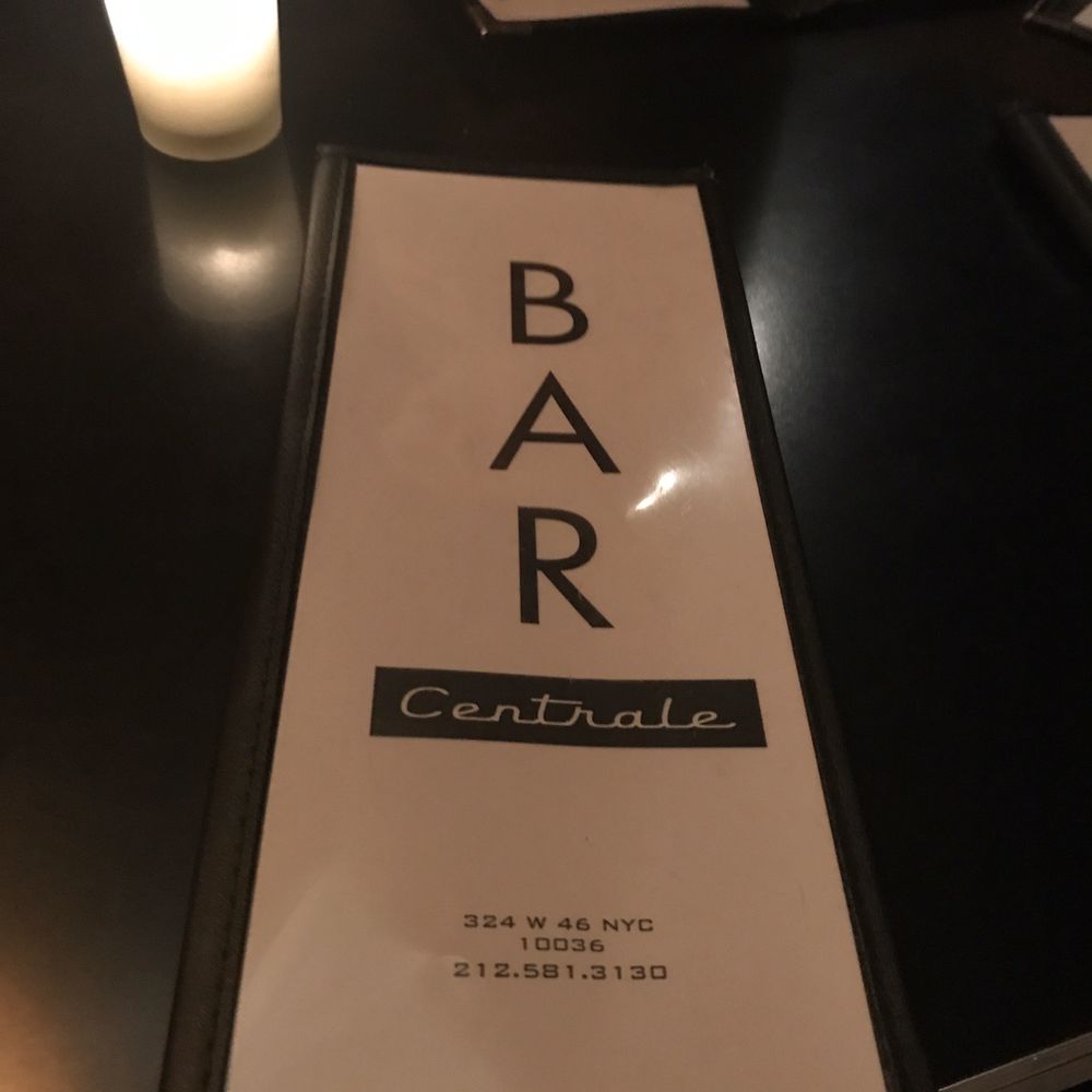 Bar Centrale - Table menu - Bars Near Me - New York, New York