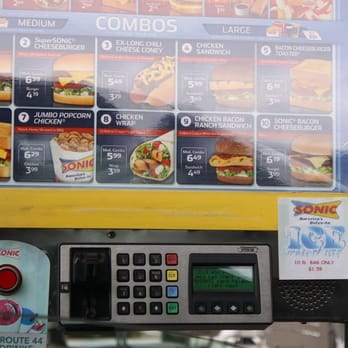Sonic Drive-In - paying right on the dash - Burgers Near Me - HEMET, California Sonic Drive-In - paying right on the dash - Burgers Near Me - HEMET, California