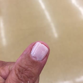 BJ's Nails & Spa - Example of how not to apply gel polish. - Nail Salons Near Me - Pittsburgh, Pennsylvania