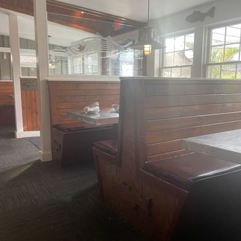 Striper Bites - Empty seating we were not allowed to sit at. - Seafood Near Me - Lewes, Delaware Striper Bites - Empty seating we were not allowed to sit at. - Seafood Near Me - Lewes, Delaware