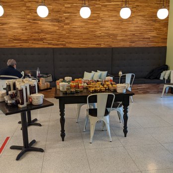 Chez Pierre et Genevieve - The dining area of the large bakery. I like the overall aesthetics of the space. - Bakeries Near Me - Bloomfield Hills, Michigan Chez Pierre et Genevieve - The dining area of the large bakery. I like the overall aesthetics of the space. - Bakeries Near Me - Bloomfield Hills, Michigan
