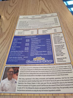Menu photo 2 Chef Ron's Gumbo Stop Metairie, LA