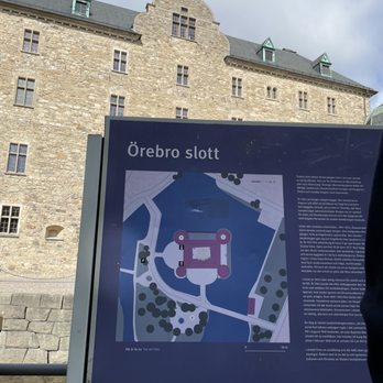Örebro slott - Castle sign with history - Museums Near Me - Örebro, T