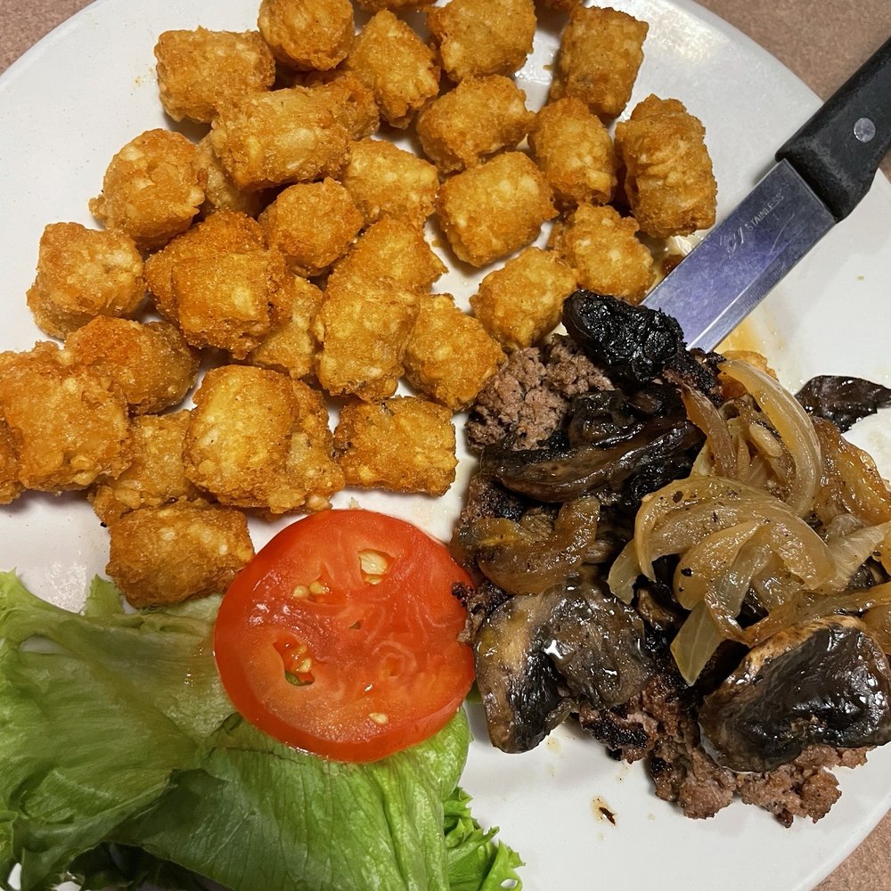 Jacks - Chopped sirloin with tater tots - Steakhouses Near Me - Hoschton, Georgia Jacks - Chopped sirloin with tater tots - Steakhouses Near Me - Hoschton, Georgia