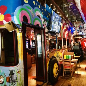 Barney's Beanery - Double Decker bus turned seating area. - Breakfast & Brunch Near Me - West Hollywood, California Barney's Beanery - Double Decker bus turned seating area. - Breakfast & Brunch Near Me - West Hollywood, California