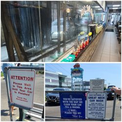 Great Neck Car Wash and Detailing Center - Short wash run, but they assign one person to finish up your car. They recommend a 10 to 20% gratuity depending on the package you bought.